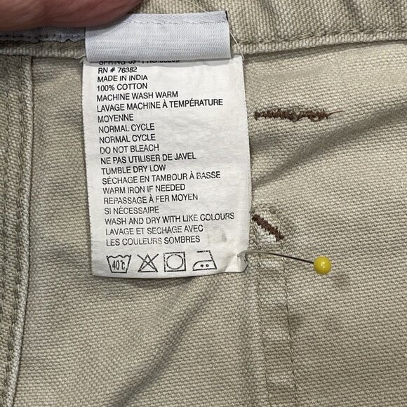 TIMBERLAND PRO SERIES Heavy Duty Cargo Shorts‎ Men's 42 Tan Cotton Twill *FLAW* - Picture 10 of 14